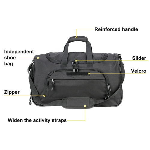 50L Waterproof Gym Bag Men Sports Travel Bags Military Tactical Duffle Luggage Outdoor FitnessTraining Bag