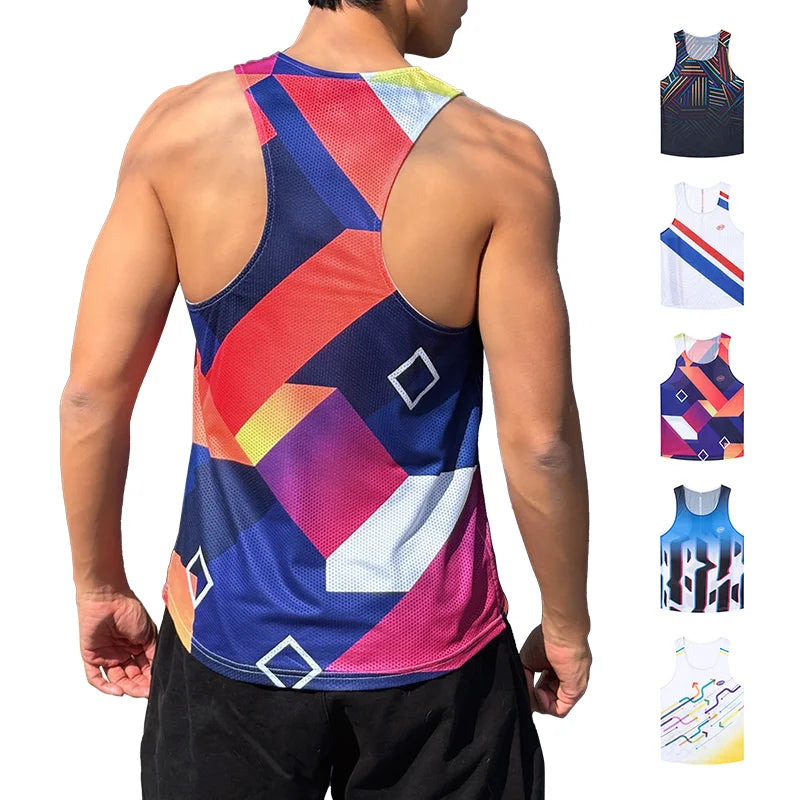 Men's Casual Sports Tank Top Breathable Polyester Spandex