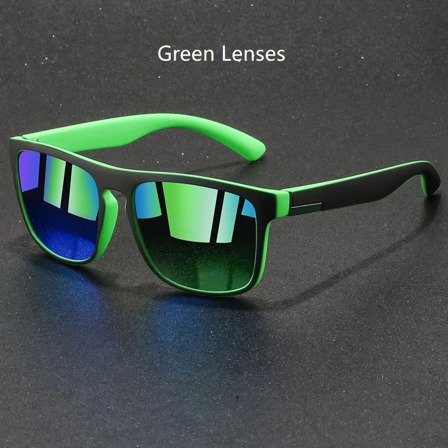 Fashion Vintage Square Sunglasses Men/Women Fishing Driving Man Luxury Brand Designer Sun Glasses Anti-Glare Retro Eyewear