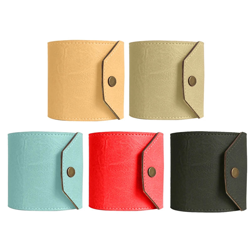 Leather Money Wallet Organizer, The Cash Wrap Wallet, Handy Fast Cash Access Money Holder, Small Compact Luxury Pocket Wallet