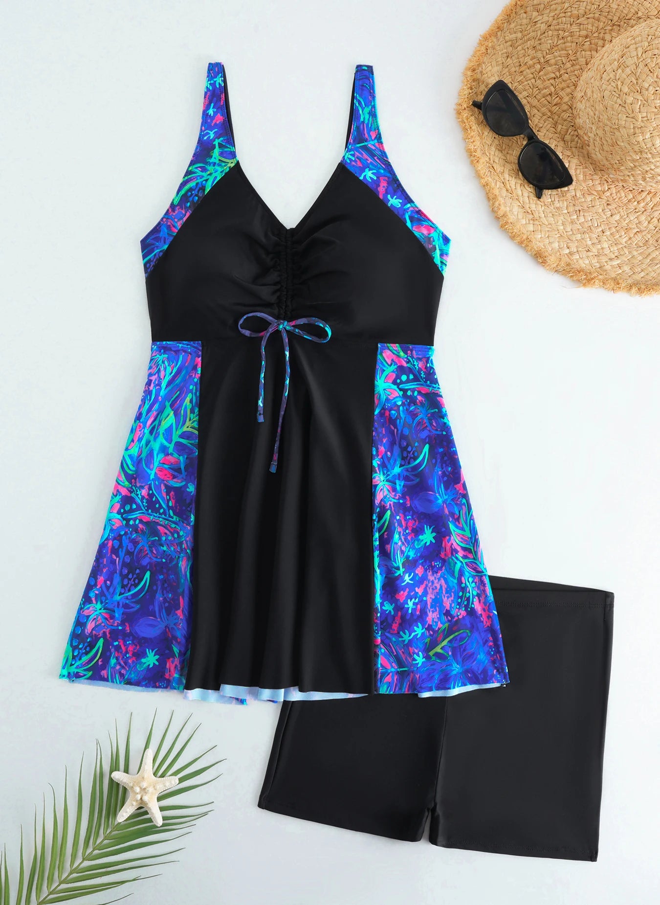 2 Pieces Leopard Plus Size Swimwear