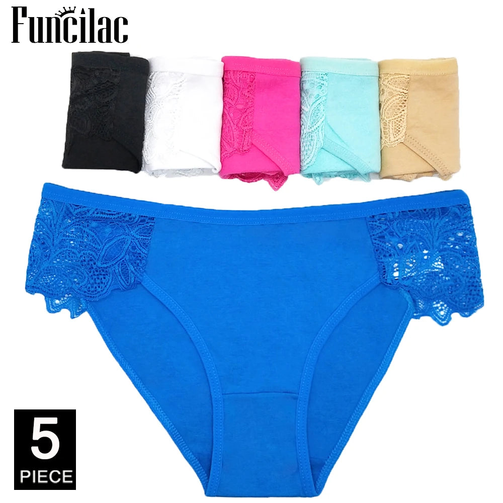 5 Pcs/set Women's cotton panties Girl Briefs Ms. Cotton underwear bikini underwear sexy Ladies Briefs