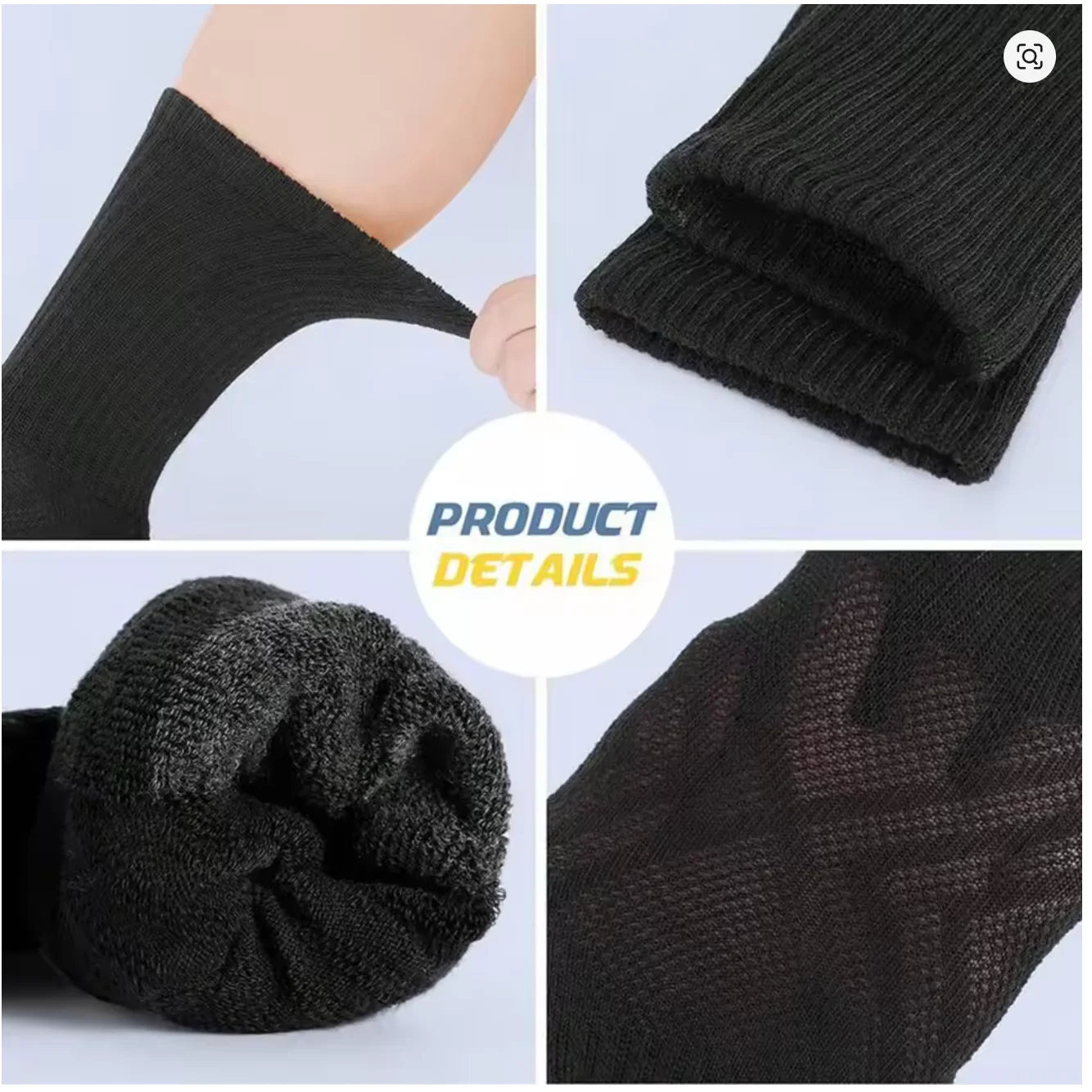 10/30 Pairs Men's Running Socks Soft Comfortable Summer Sweat Wicking Breathable Basketball Sports Socks for Active Lifestyle
