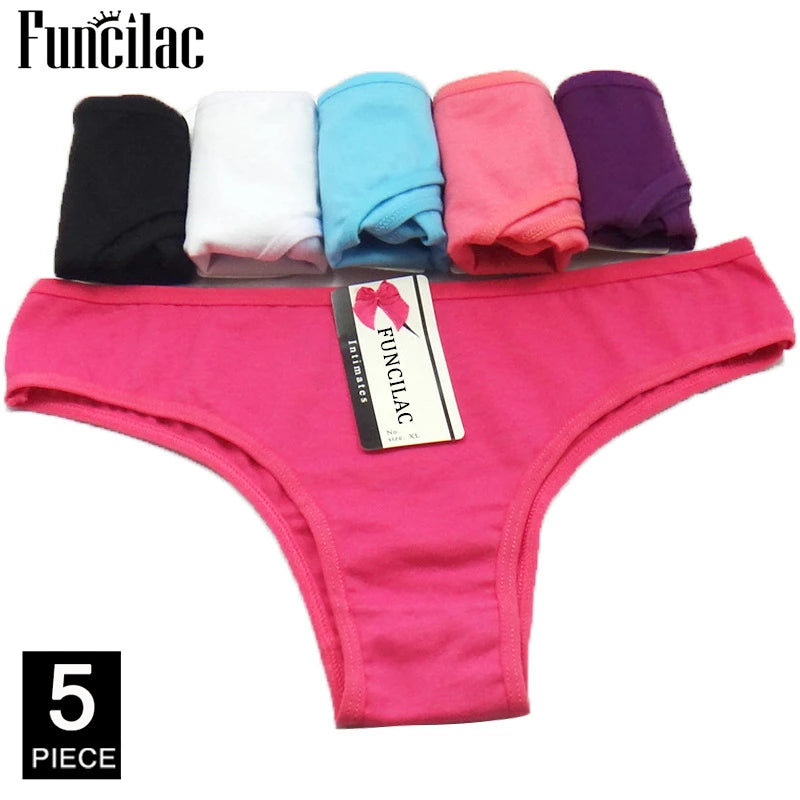 5 Pcs/set Women's cotton panties Girl Briefs Ms. Cotton underwear bikini underwear sexy Ladies Briefs