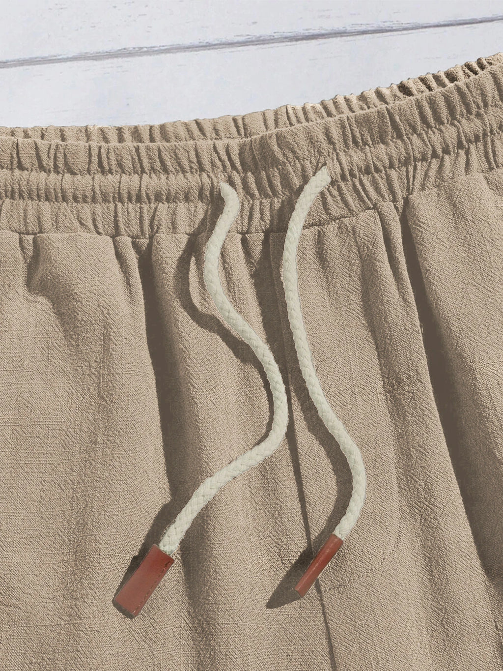 Thin linen shorts for men, loose and casual, five-inch pants, cotton and linen, breathable