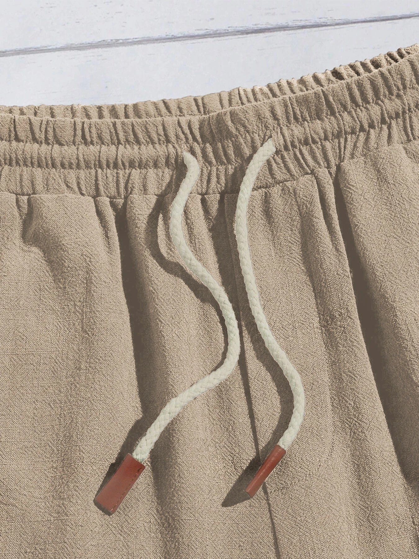 Thin linen shorts for men, loose and casual, five-inch pants, cotton and linen, breathable