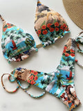 Tropakini Bikinis Set Hot Sport Swimwear Push-Up Padded Swimsuit  Exquisite Swimwear