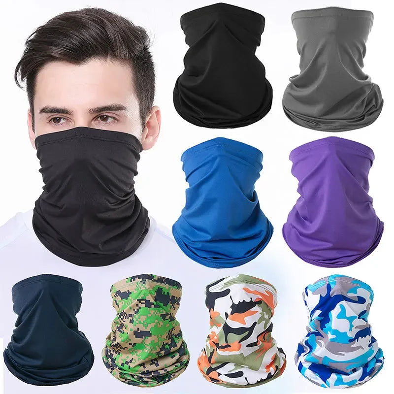 Hiking Scarves, Outdoor Headscarves, Bandana, UV Protection, Breathable Fishing Face Neck Tube Head Cover Wrap Gaiter