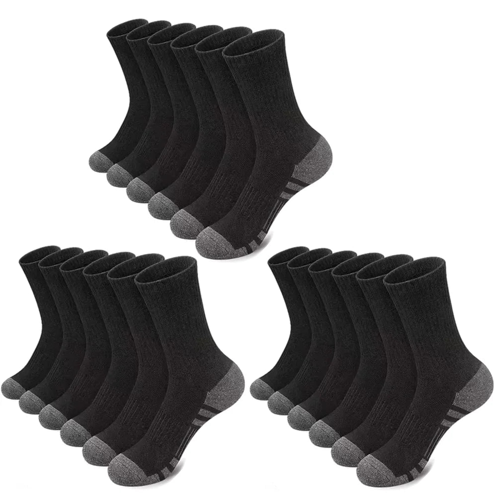 10/30 Pairs Men's Running Socks Soft Comfortable Summer Sweat Wicking Breathable Basketball Sports Socks for Active Lifestyle