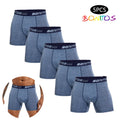 5pcs boxers Men's Breathable boxer shorts Men Underwear Polyester underpants for man High Quality Male Trunks