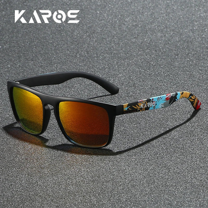 KAROS Polarized Sunglasses For Men/Women Camo Frame UV400 Protection for Driving Fishing Cycling