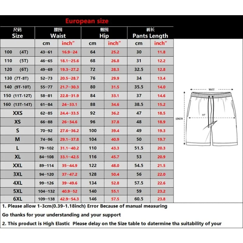 Bohemian shorts, the same for men and women, beach shorts, swimming trunks