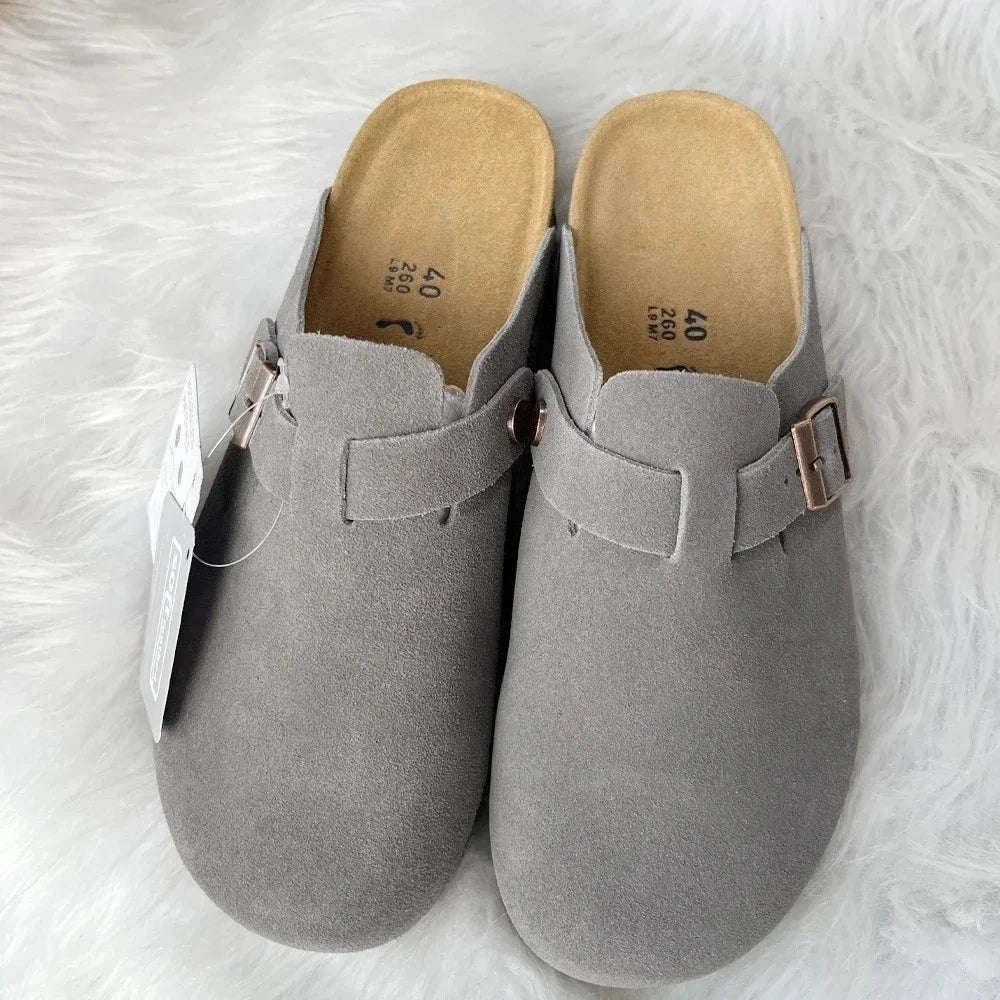 Men's and women's cork slippers, fashionable summer sandals, beach and outdoor casual sandals