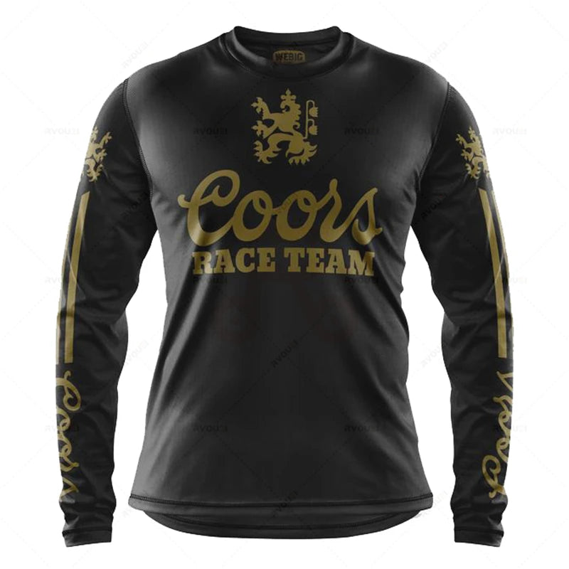 Camping Downhill Jerseys, Mountain Bike, MTB Shirts,Offroad MX Motorcycle Clothing, Motocross Sportwear, Fishing Hunting Clothes