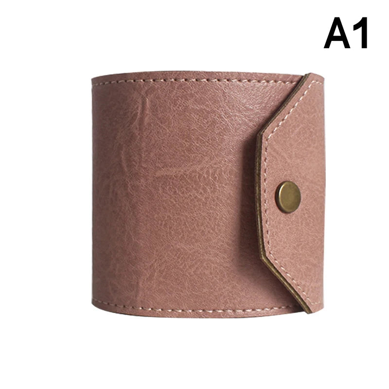 Leather Money Wallet Organizer, The Cash Wrap Wallet, Handy Fast Cash Access Money Holder, Small Compact Luxury Pocket Wallet