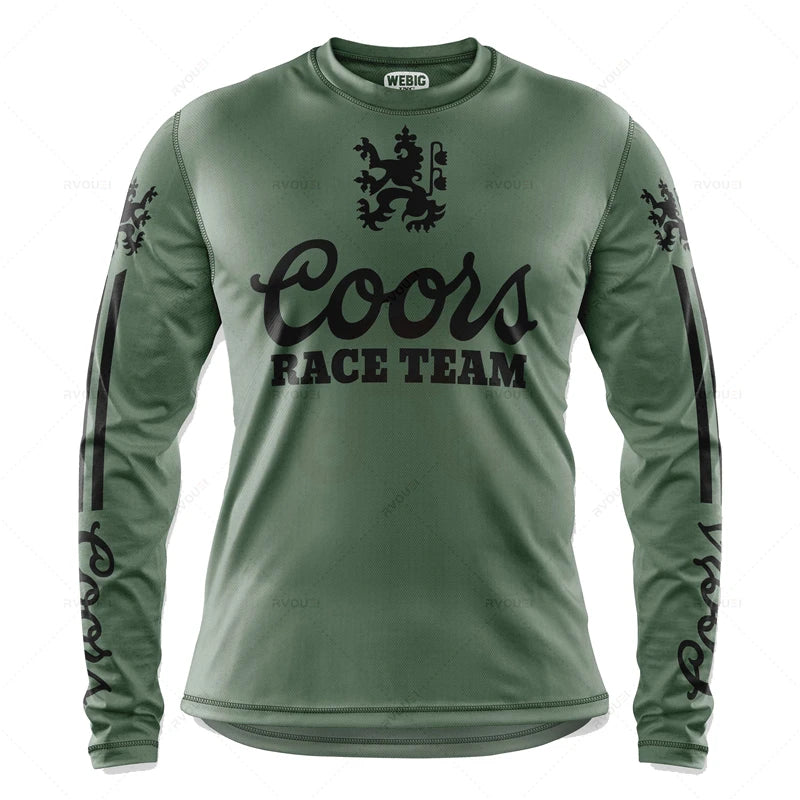 Camping Downhill Jerseys, Mountain Bike, MTB Shirts,Offroad MX Motorcycle Clothing, Motocross Sportwear, Fishing Hunting Clothes