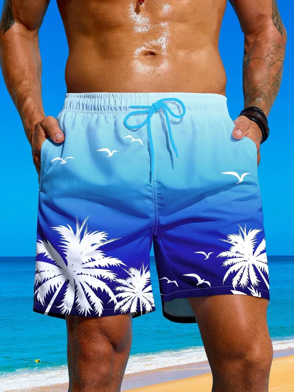 Sport Quick-dry Breathable Men Short Pants Outdoor Street Casual Beach Pants