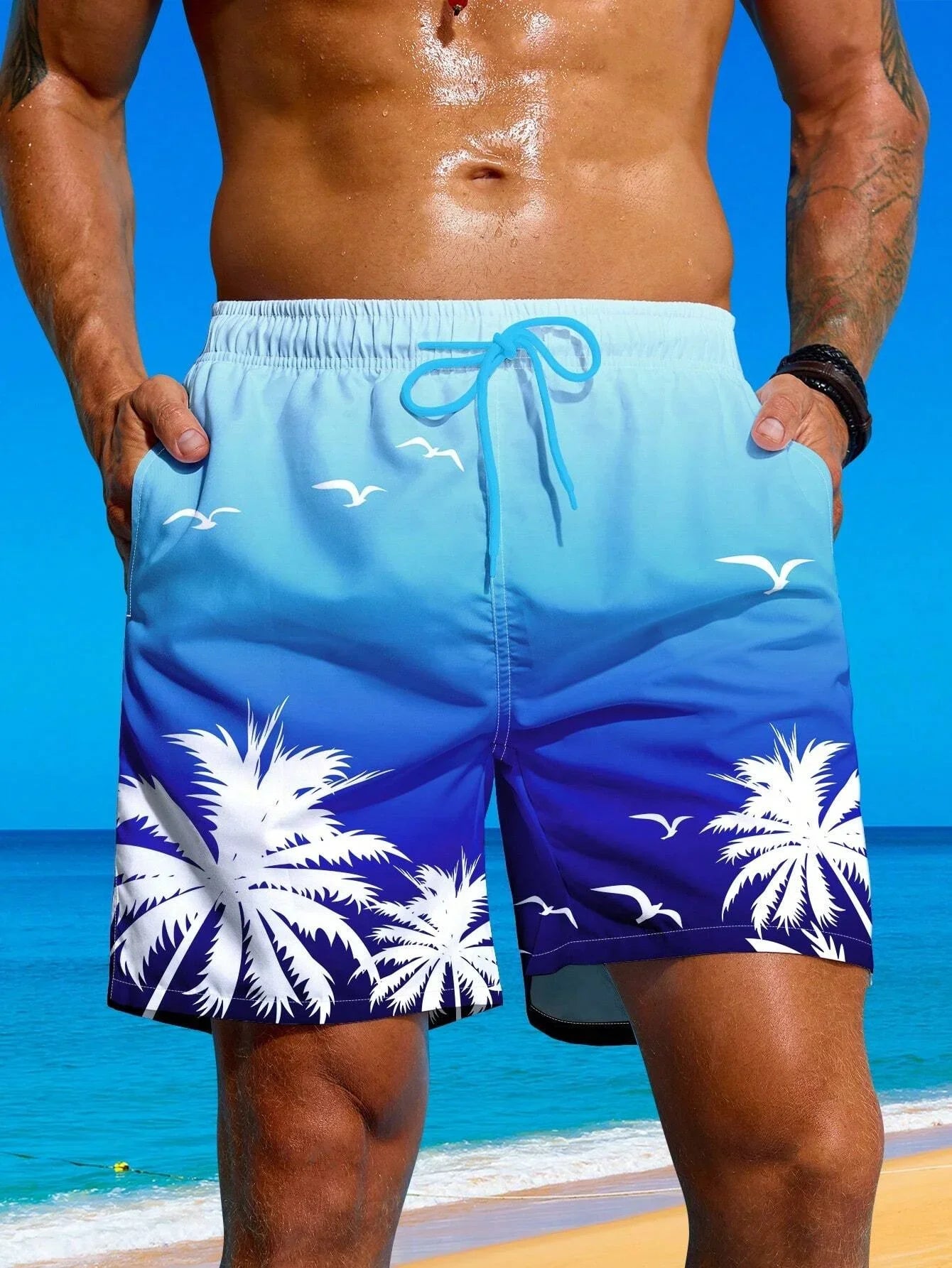 Sport Quick-dry Breathable Men Short Pants Outdoor Street Casual Beach Pants