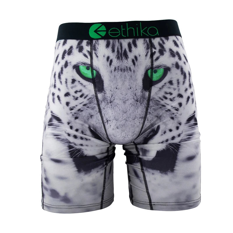 ETHIKA 1Pcs Men Underwear Boxers Breathable Mesh Crotch Mens Panties Plus Size S-3XL Summer Man Underpants Men's Boxers Briefs