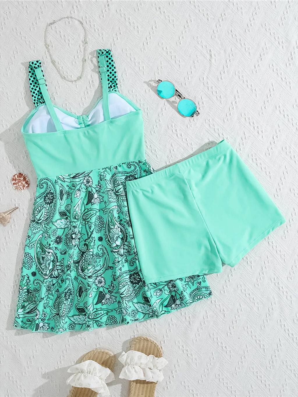 2 Pieces Padded High Waist Bikini Set