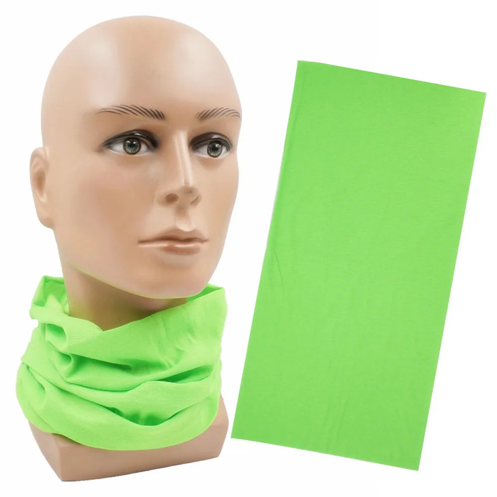Outdoor Magic Bandana Solid Dyeing Color Cycling Hiking Scarves Fashion Headwrap Neck Tube Cover Fishing Windproof Face Mask