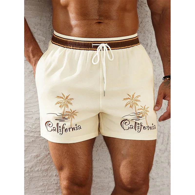 Men's Casual Board Short, Hawaii Style, Classic Fashion, ect Beach Shorts Quick Dry Trunks