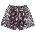 Bohemian shorts, the same for men and women, beach shorts, swimming trunks