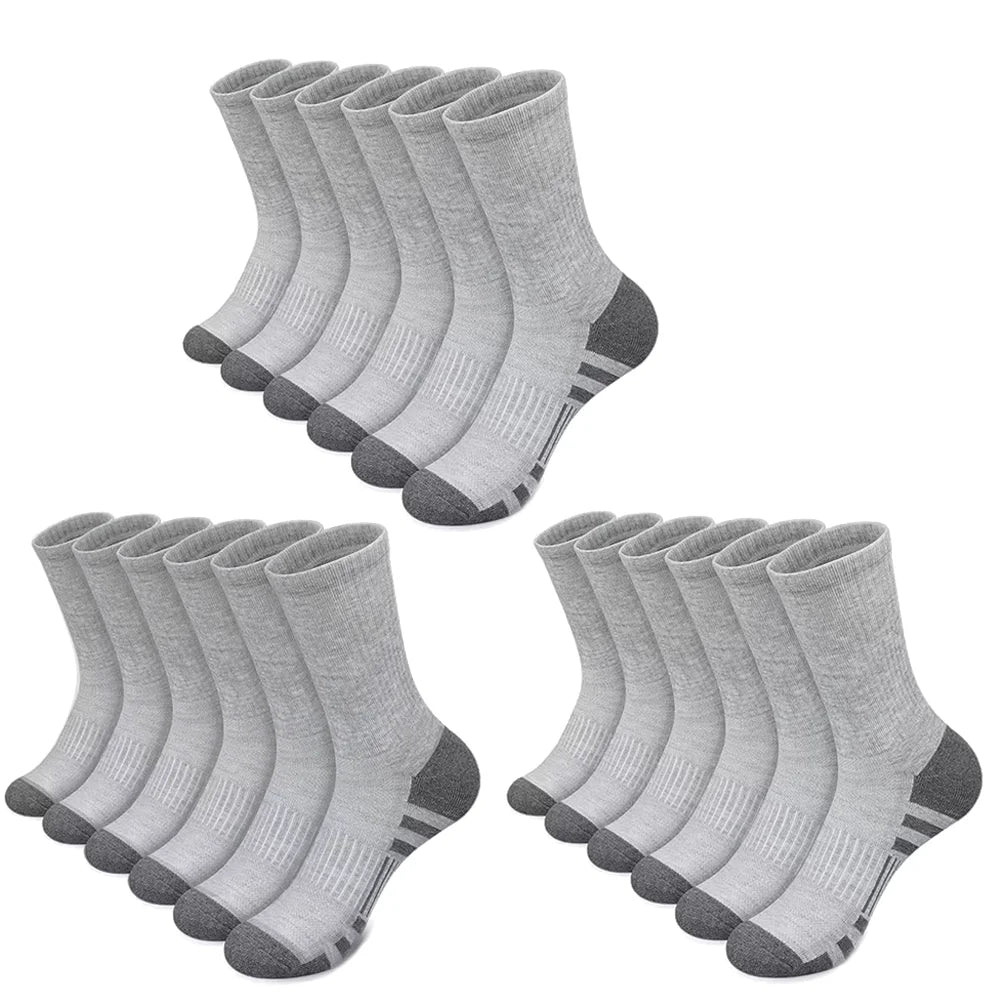 10/30 Pairs Men's Running Socks Soft Comfortable Summer Sweat Wicking Breathable Basketball Sports Socks for Active Lifestyle