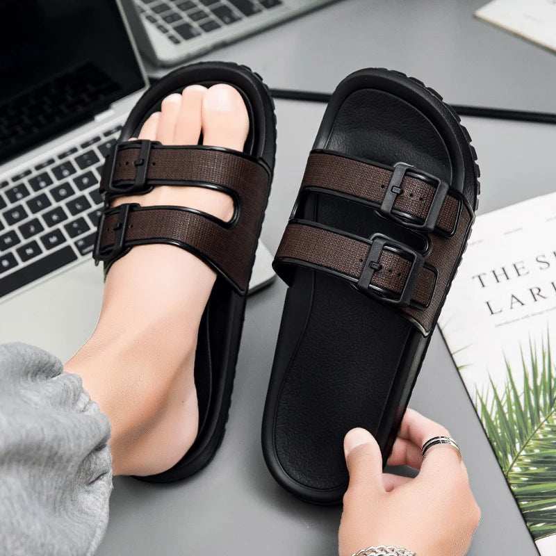 Men's Soft Slippers Indoor Outdoor Comfortable Slides Home Shoes House Room Casual Big Size39-47 EVA Lightweight for Men