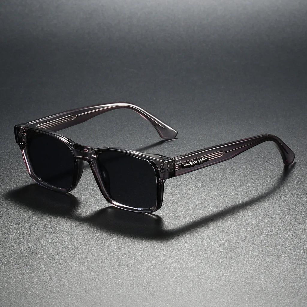 Quality Square Polarized Sunglasses Men Metal Core UV400 Unisex Sun Glasses Travel Hiking Beach Fishing Eyewear