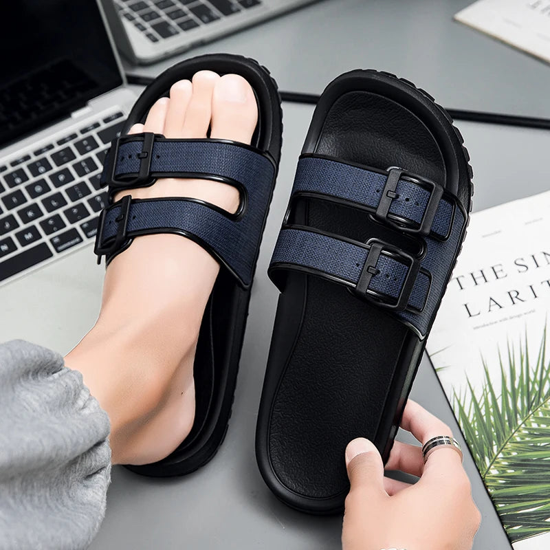 Men's Soft Slippers Indoor Outdoor Comfortable Slides Home Shoes House Room Casual Big Size39-47 EVA Lightweight for Men