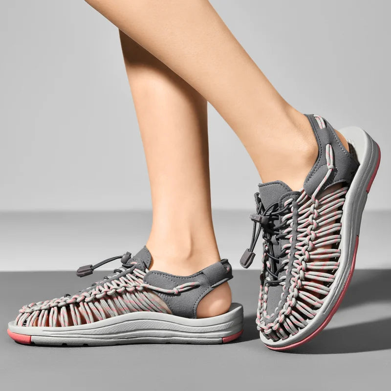 Men Sandals Genuine Leather Mens Casual Shoes Outdoor Men Leather Sandals for Men Beach Shoes Roman mens Shoes