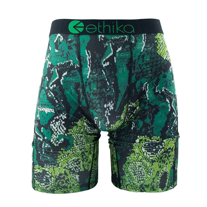 ETHIKA 1Pcs Men Underwear Boxers Breathable Mesh Crotch Mens Panties Plus Size S-3XL Summer Man Underpants Men's Boxers Briefs