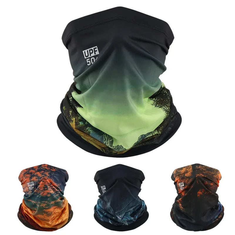 Sun protection face mask, cycling sun protection neck gaiter, unisex fishing ice silk magic headscarf, summer thin neck scarf