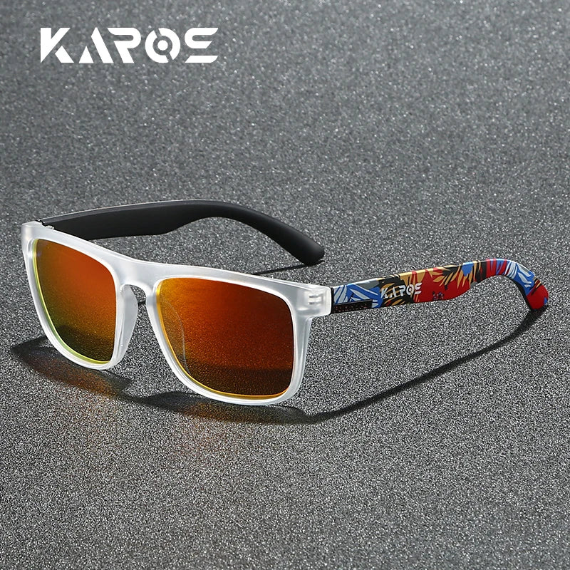 KAROS Polarized Sunglasses For Men/Women Camo Frame UV400 Protection for Driving Fishing Cycling