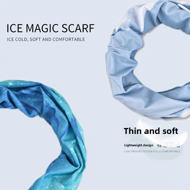 Sun protection face mask, cycling sun protection neck gaiter, unisex fishing ice silk magic headscarf, summer thin neck scarf