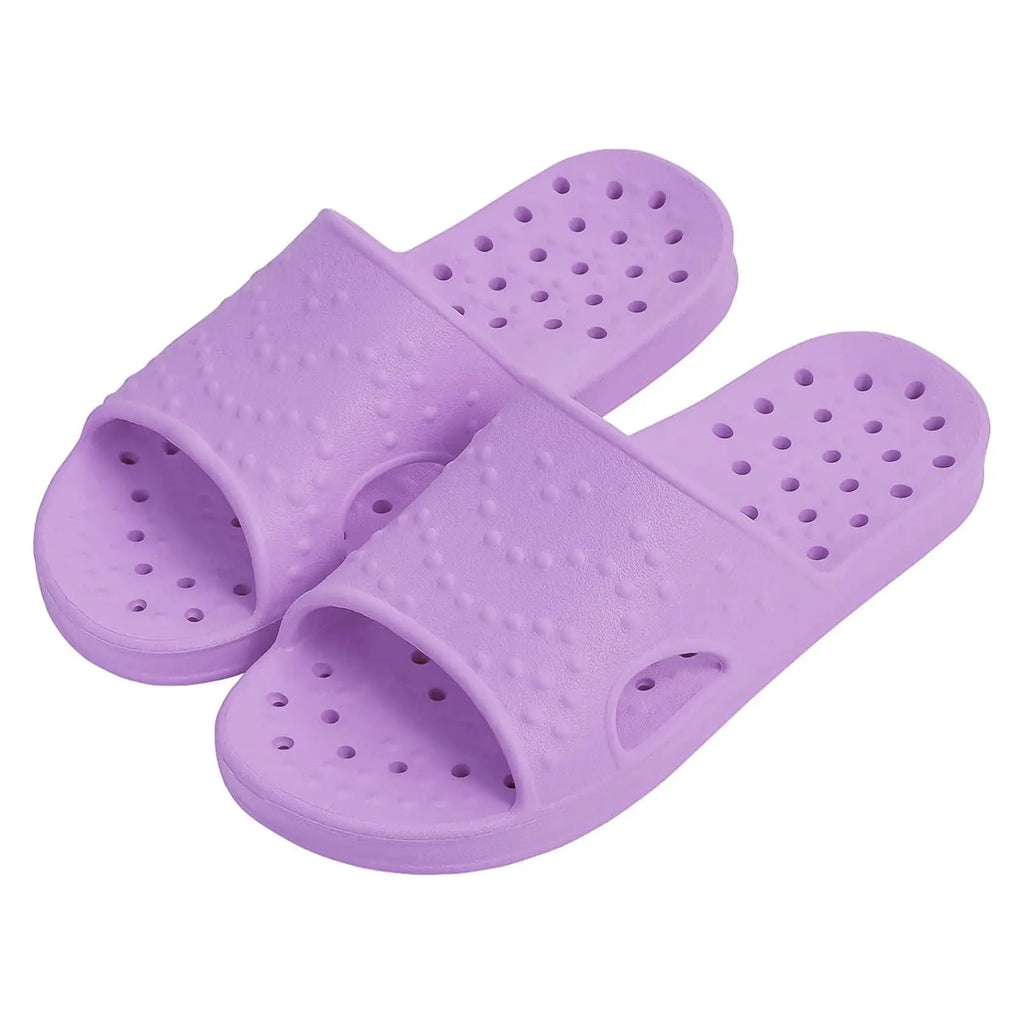 Comwarm Quick Drying Shower Slippers For Women/Men Beach Slides With Arch Support Super Soft Bathroom Slippers With Drain Holes