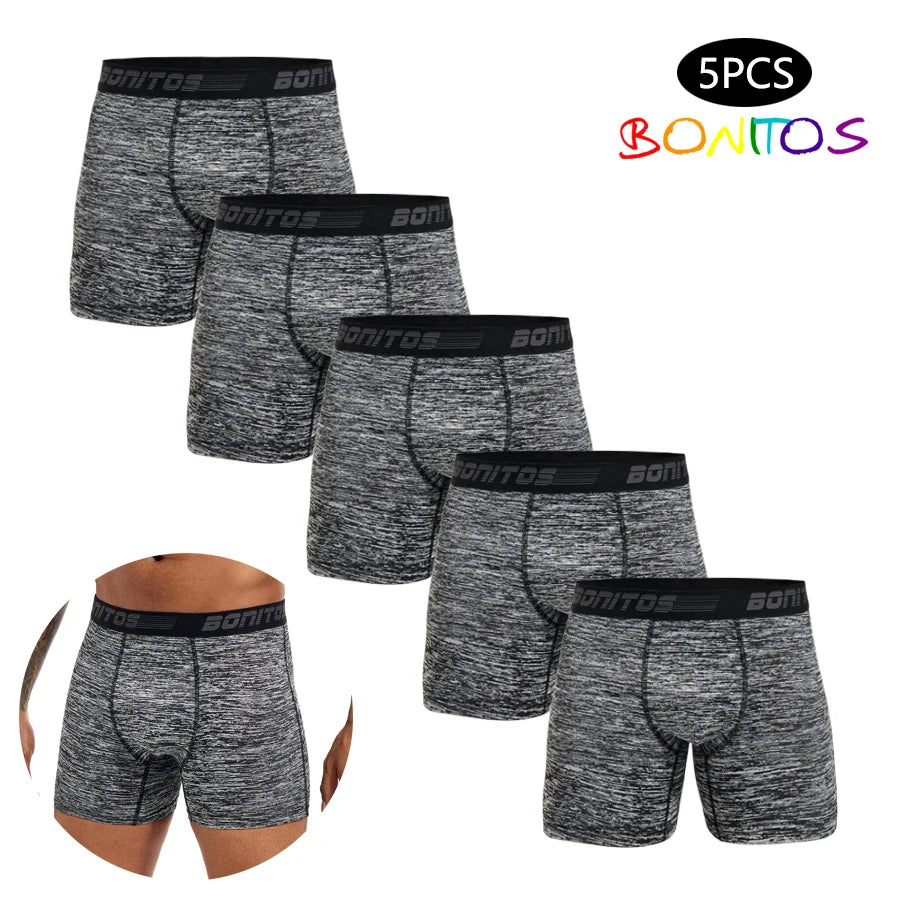 5pcs Men's Breathable Boxer Shorts