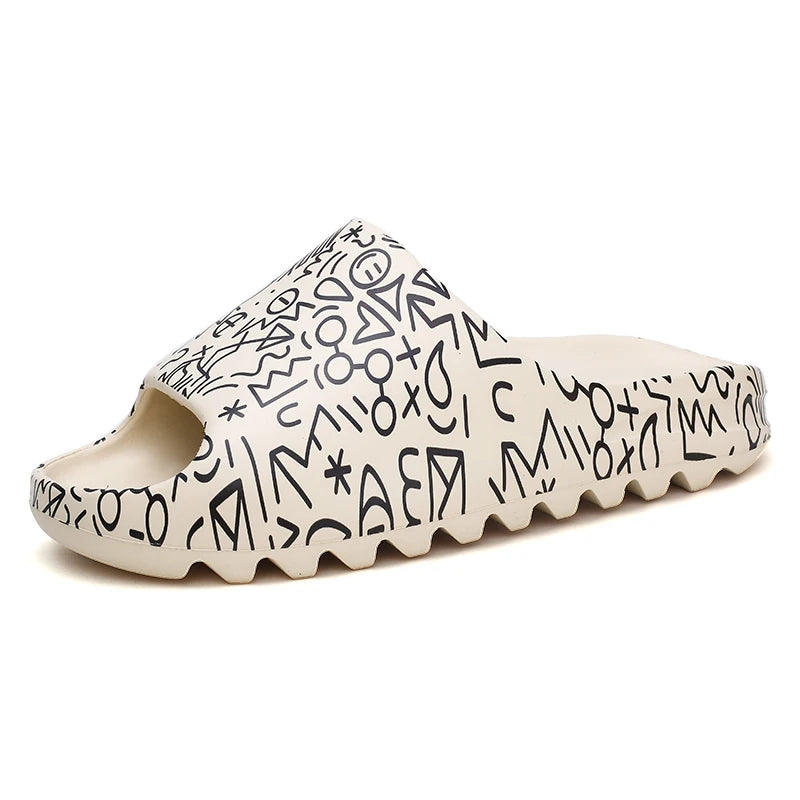 Unisex House Shoes Non-Slip thick Soft Platform Slide Sandals for Women/Men Indoor Outdoor Shower Bathroom Slipper