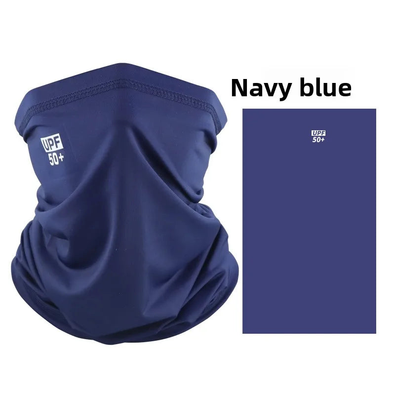 Sun protection face mask, cycling sun protection neck gaiter, unisex fishing ice silk magic headscarf, summer thin neck scarf