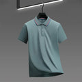 Men's Casual Solid Color Short Sleeve Polo Shirt