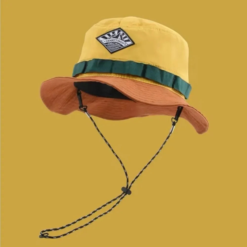 Leisure Vacation Fisherman Hat Quick-drying Basin Hat Packable Hat Summer Sun Hanging Bag Adjustable Visor Hat