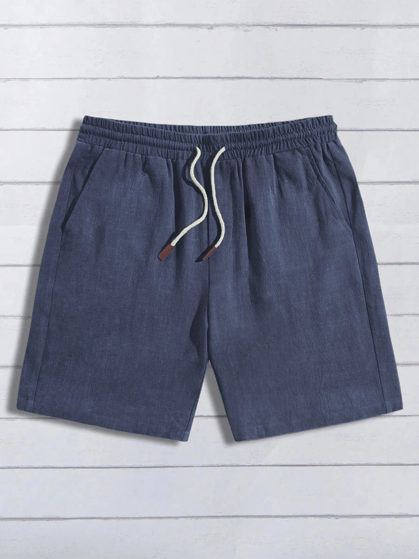 Thin linen shorts for men, loose and casual, five-inch pants, cotton and linen, breathable