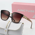 JUNCTURE Cat Eye Sunglasses Women Vintage Fashion Sun Glasses Big Frame Gradient Lady Party Holiday Gifts Sunglasses for Women