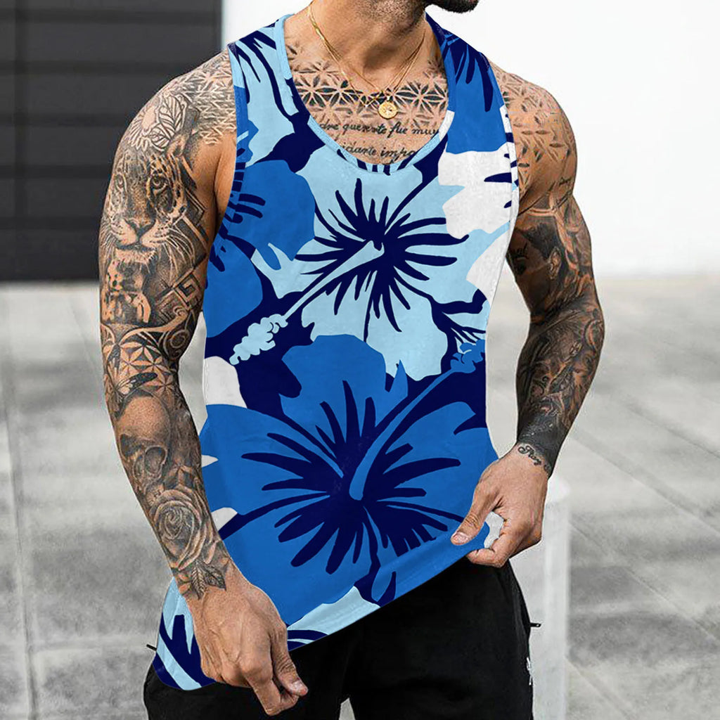 Hawaiian Fashion Men's Sleeveless Tank Top