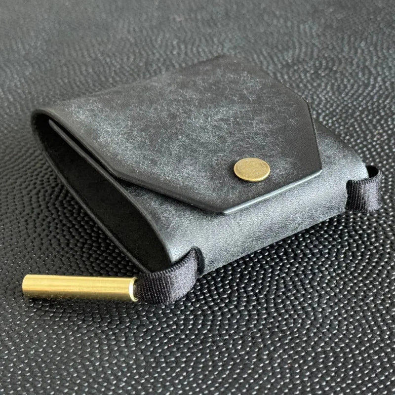 Quick-Access Cash Holder — PU Leather Wallet / Money Wrapper — Organizer Clip, Bill Holder, Storage Pouch, Pocket Wallet