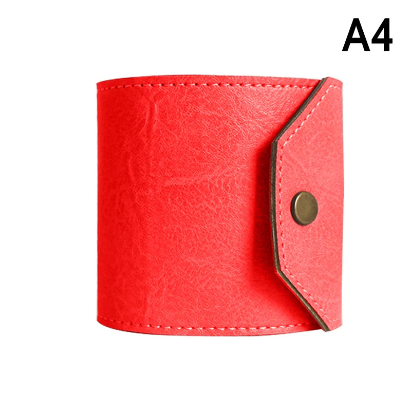 Leather Money Wallet Organizer, The Cash Wrap Wallet, Handy Fast Cash Access Money Holder, Small Compact Luxury Pocket Wallet