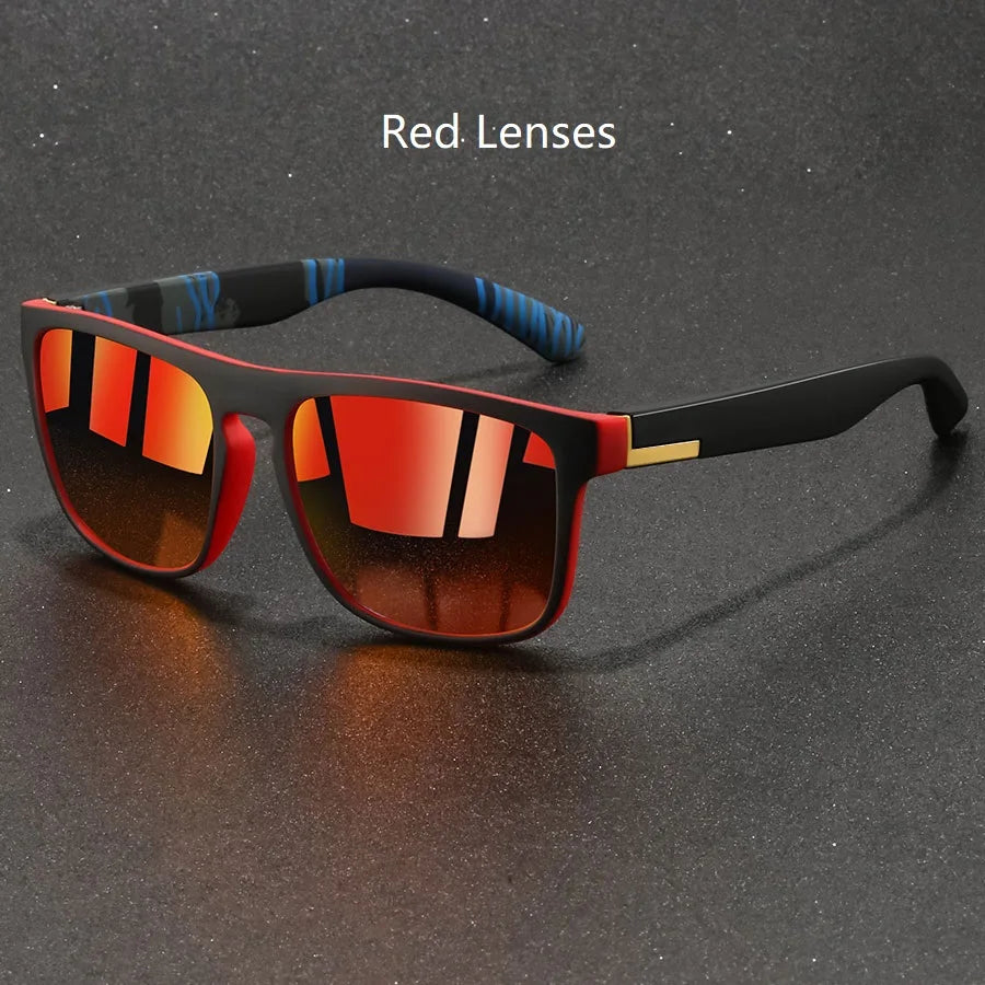 Fashion Vintage Square Sunglasses Men/Women Fishing Driving Man Luxury Brand Designer Sun Glasses Anti-Glare Retro Eyewear