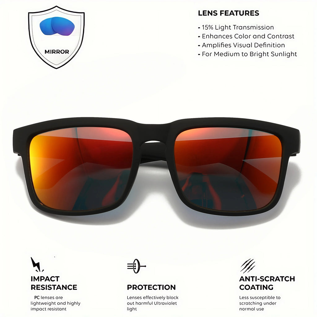 4PCS Square Sports Sunglasses with Designer Temple Pattern - UV400 for Men/Women, Beach Vacation