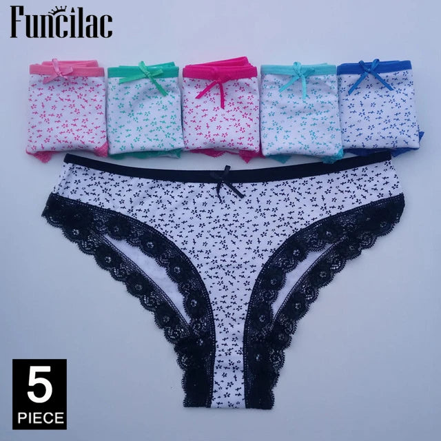 5 Pcs/set Women's cotton panties Girl Briefs Ms. Cotton underwear bikini underwear sexy Ladies Briefs